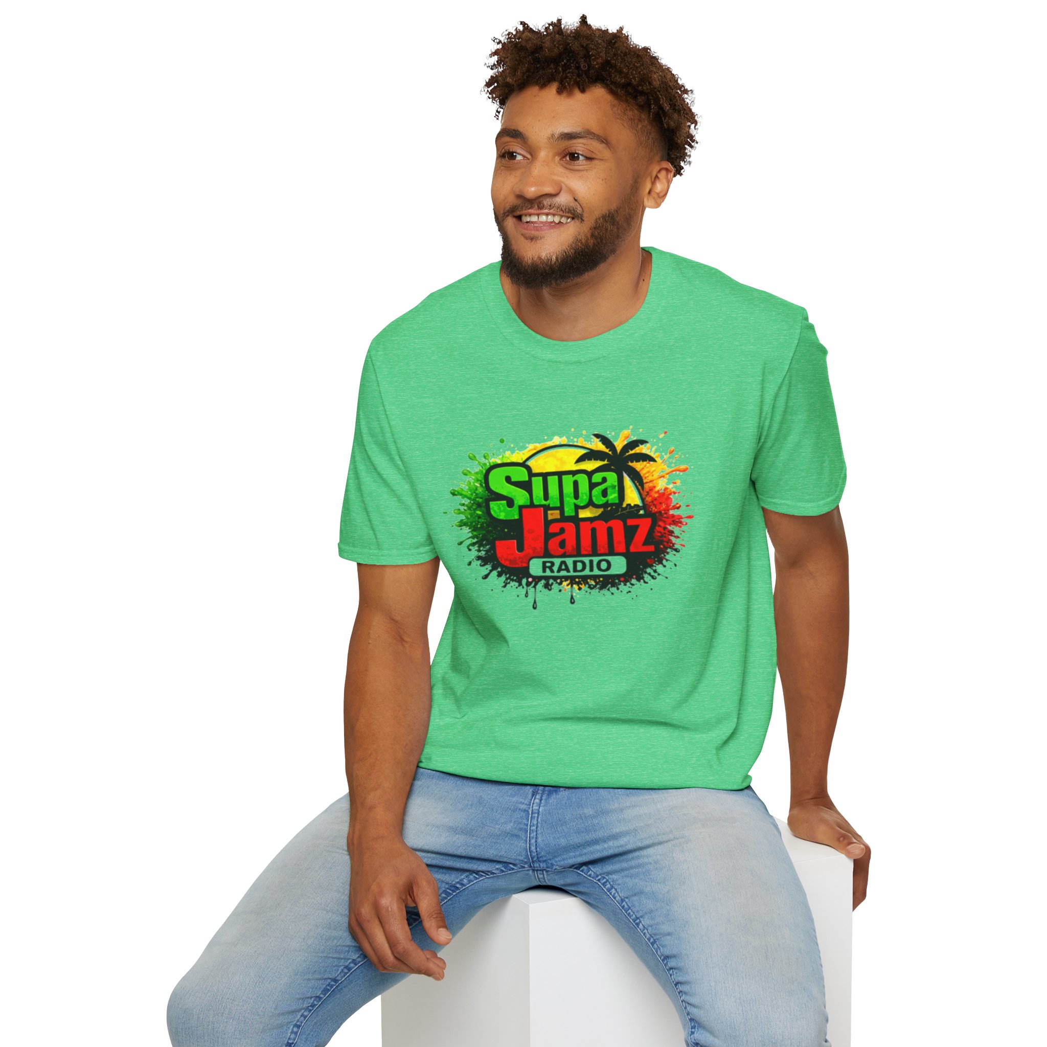Supa Jamz Radio T-Shirt – Reggae Palm Logo Tee